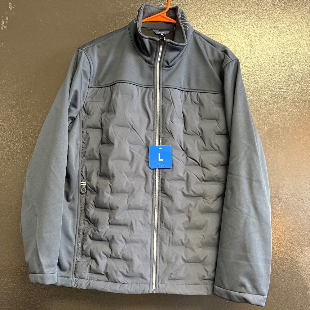 Men's Nautica Mixed Media Jacket. Size Large.